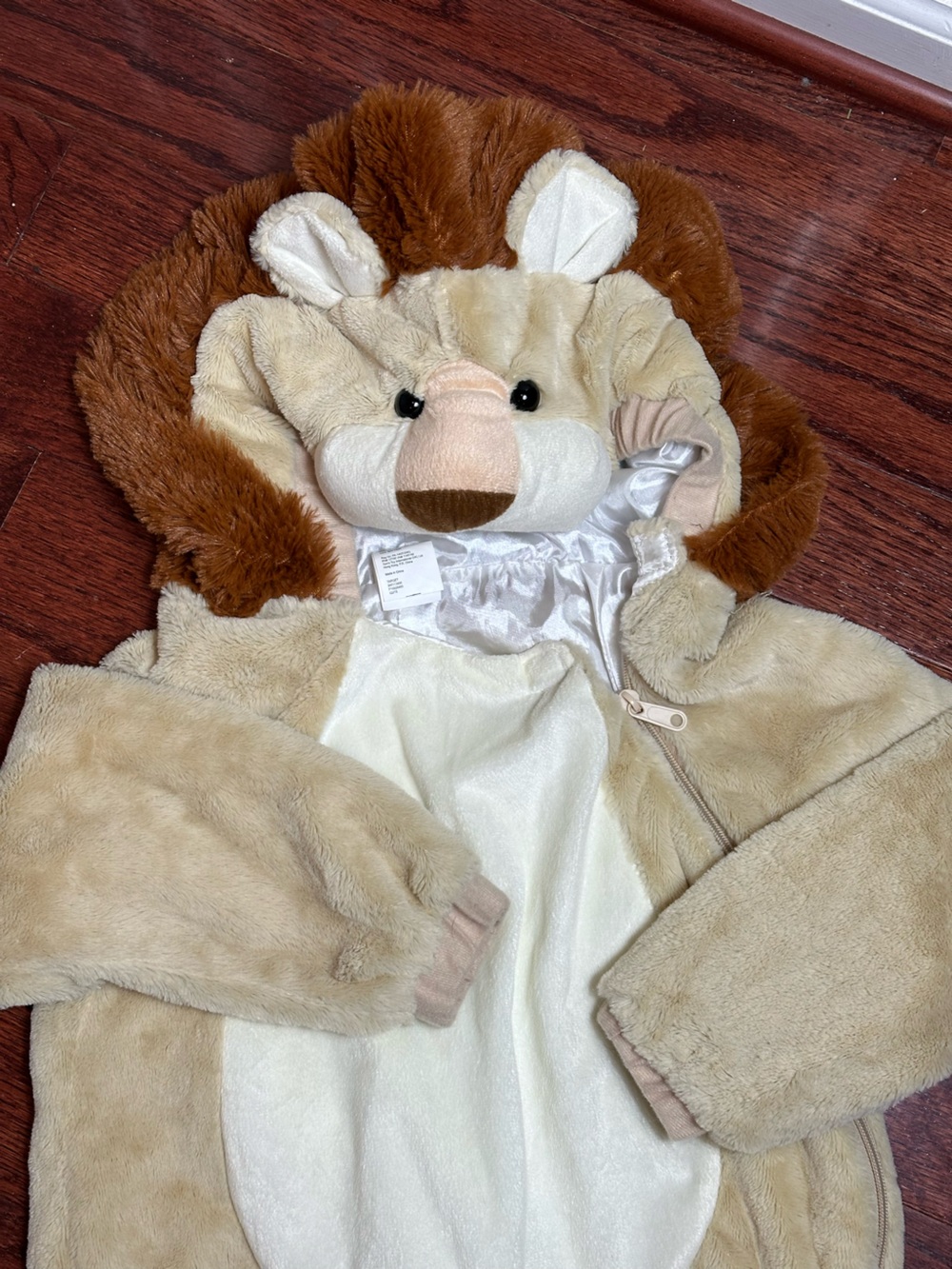 Target Plush Lion Costume Costume- Cream and Brown